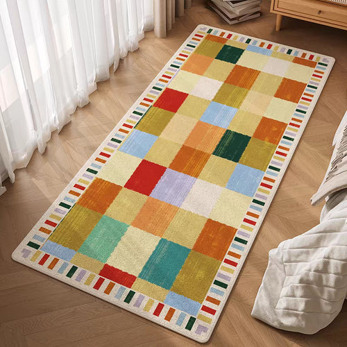 Farbenfroher geometrischer gemusterter Teppich