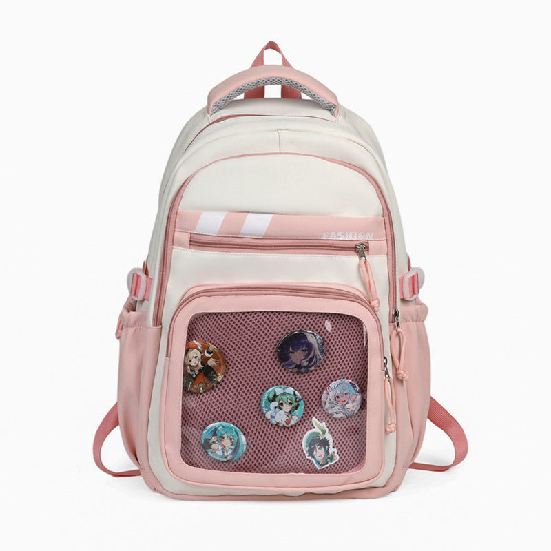 Stylischer Grafik-Patch-Rucksack Karnz