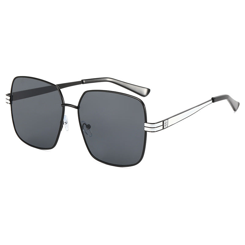 Damen modische quadratische Brille mit filigranem Metallrahmen Karnz