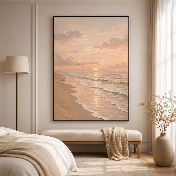 Abstraktes Küstenlandschaft Leinwand Kunstwerk