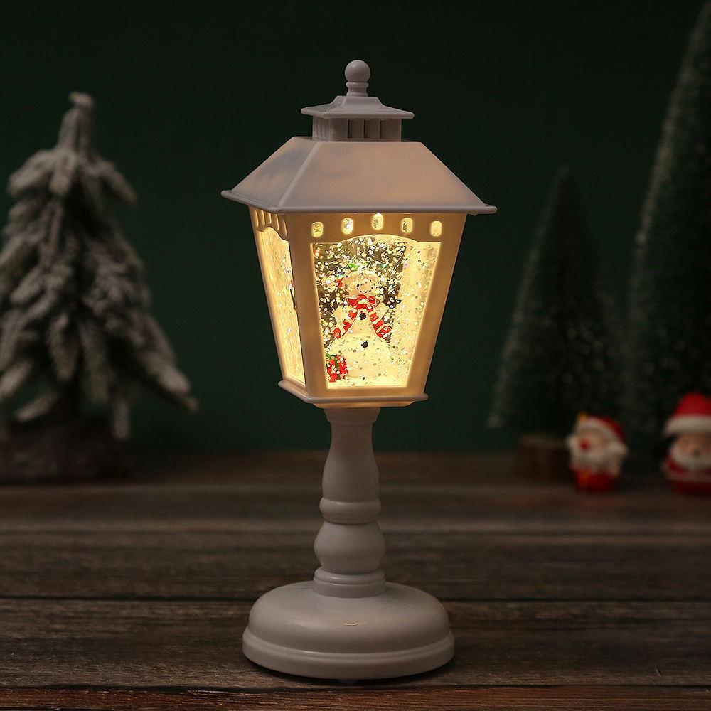 Nostalgische Weihnachtslaterne mit Santa Figur Karnz