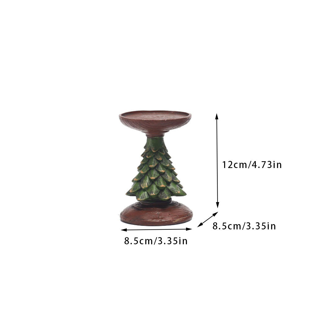 Dekorative Kerzenhalter mit Tannenbaum-Design Karnz