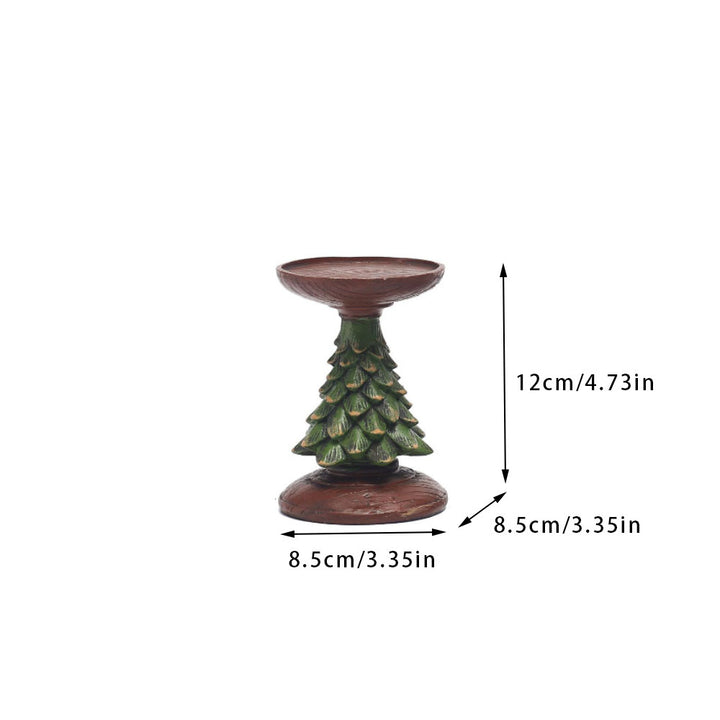 Dekorative Kerzenhalter mit Tannenbaum-Design Karnz