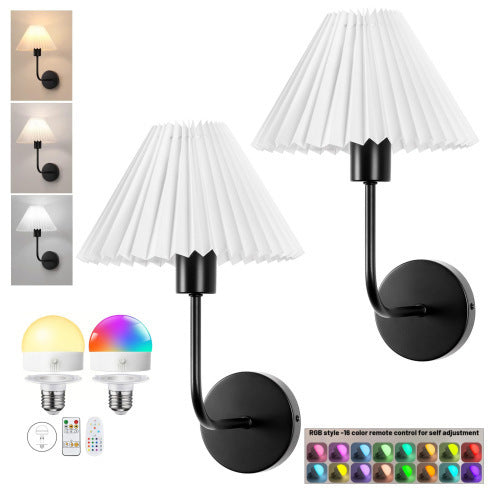 Dekorative Faltshade Wandlamp