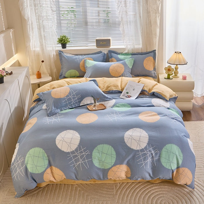 Karierte Muster Bettwäsche Set