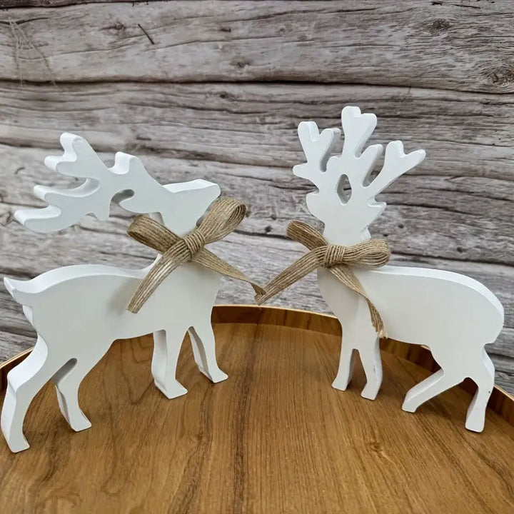 Dekorative Holzrentierfiguren