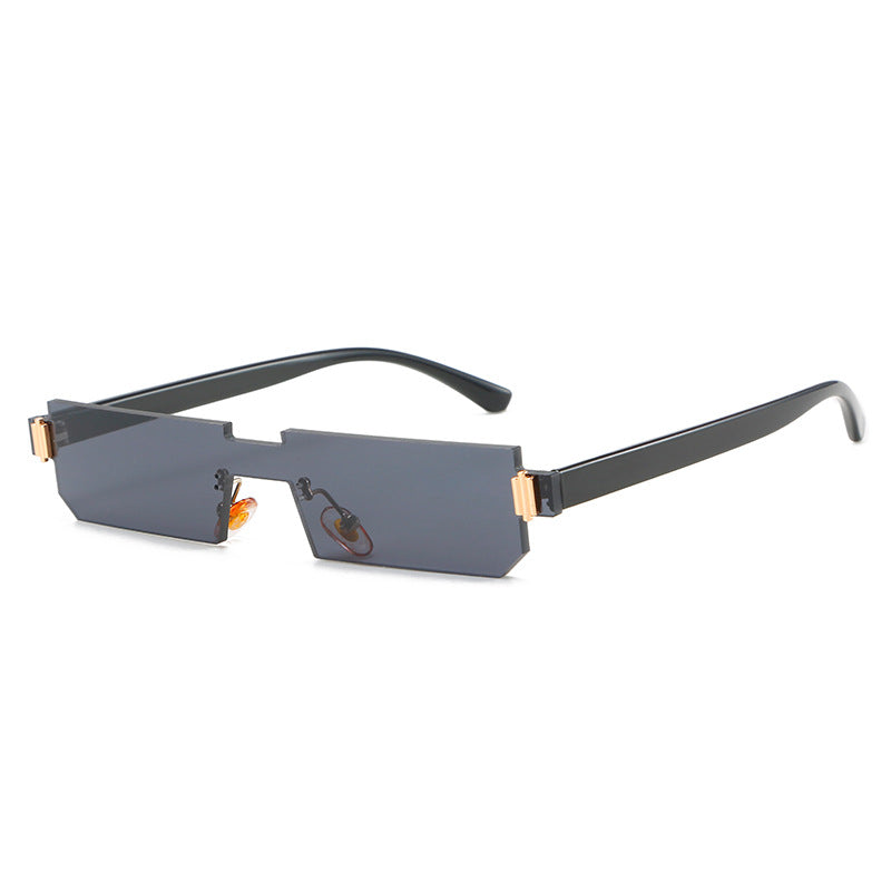 Damen modische geometrische Sonnenbrille mit feinem Rahmen Karnz