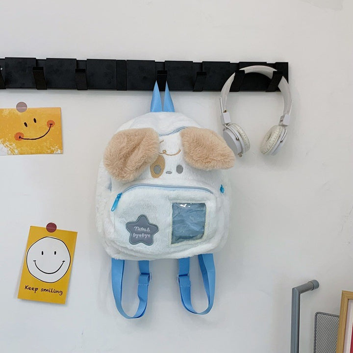 Plüsch-Hundethemen-Mini-Backpack