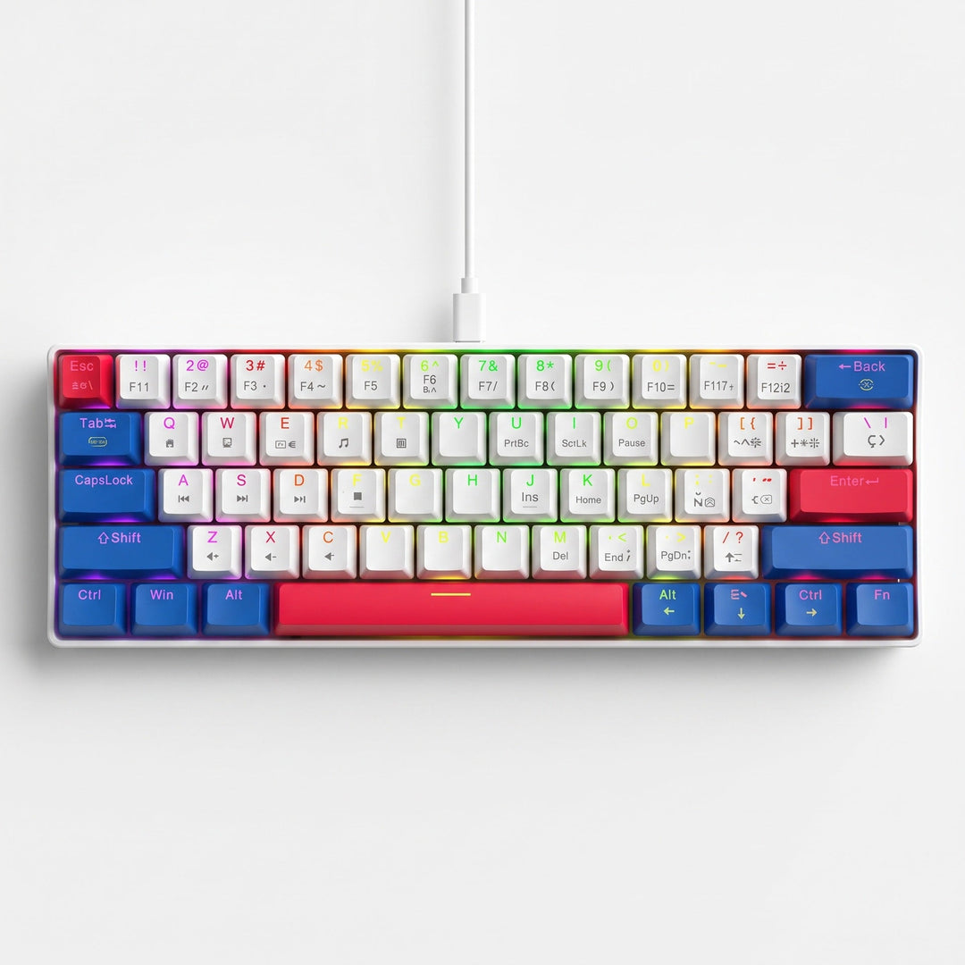 Kompakte kabelgebundene RGB mechanische Gaming-Tastatur Karnz