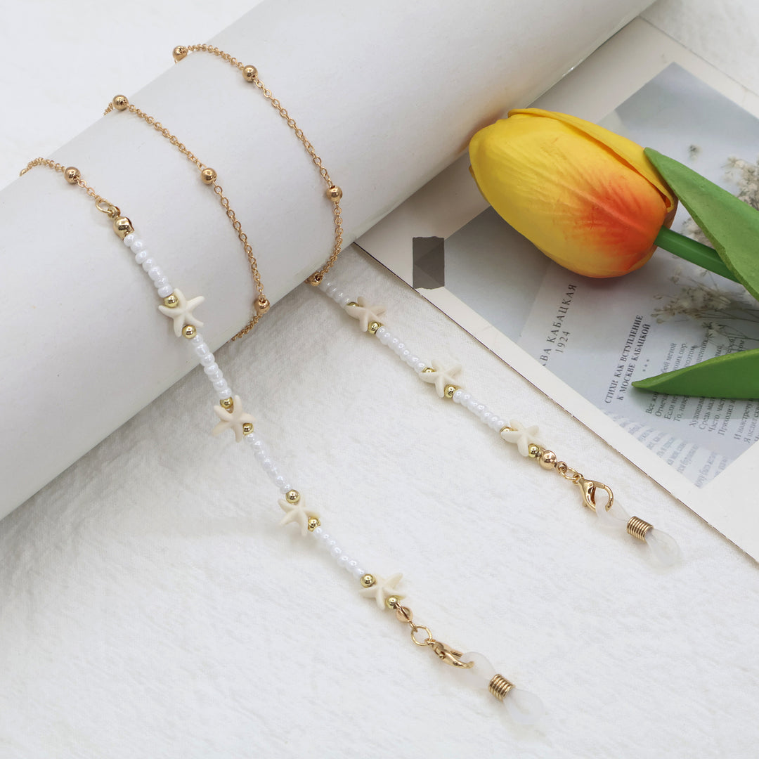 Strand-inspirierte Perlen-Brillenband Karnz