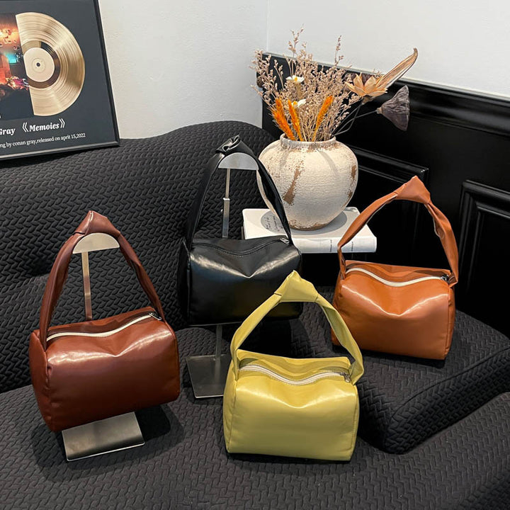 WoVintage-inspirierte strukturierte Handtasche Karnz