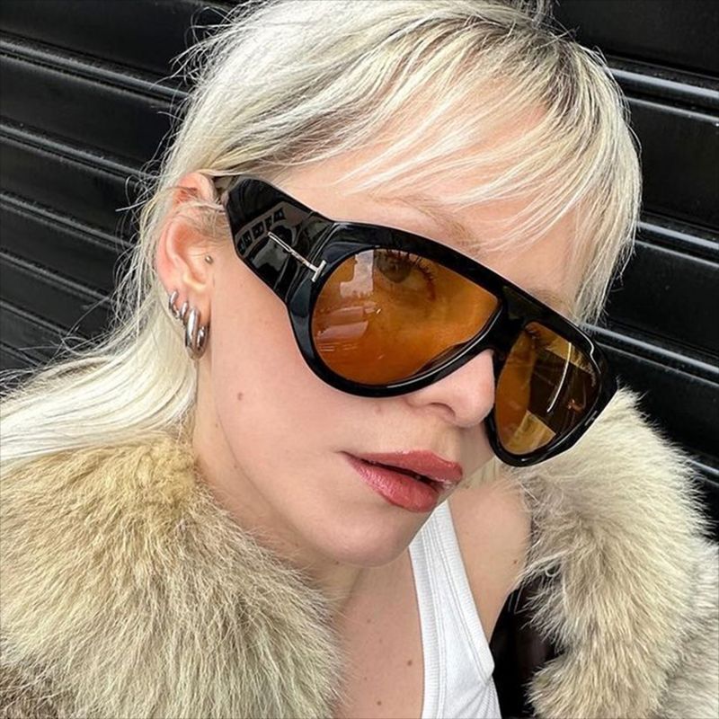 Damen modische oversized Sonnenbrille im Retro-Stil Karnz