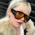 Damen modische oversized Sonnenbrille im Retro-Stil Karnz