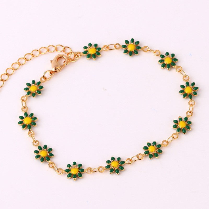 Floral Daisy Chain Halskette Karnz