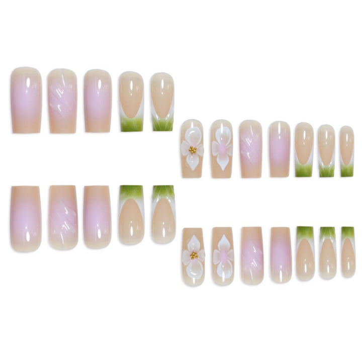 3D Floral Nail Art Extensions Karnz