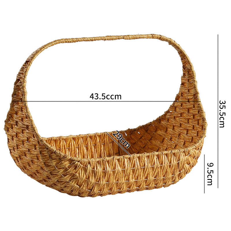 Unisex Handgewebter Einkaufskorb mit ergonomischem Design Karnz