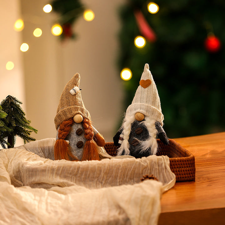 Dekorative Weihnachtsgnom Figur Karnz