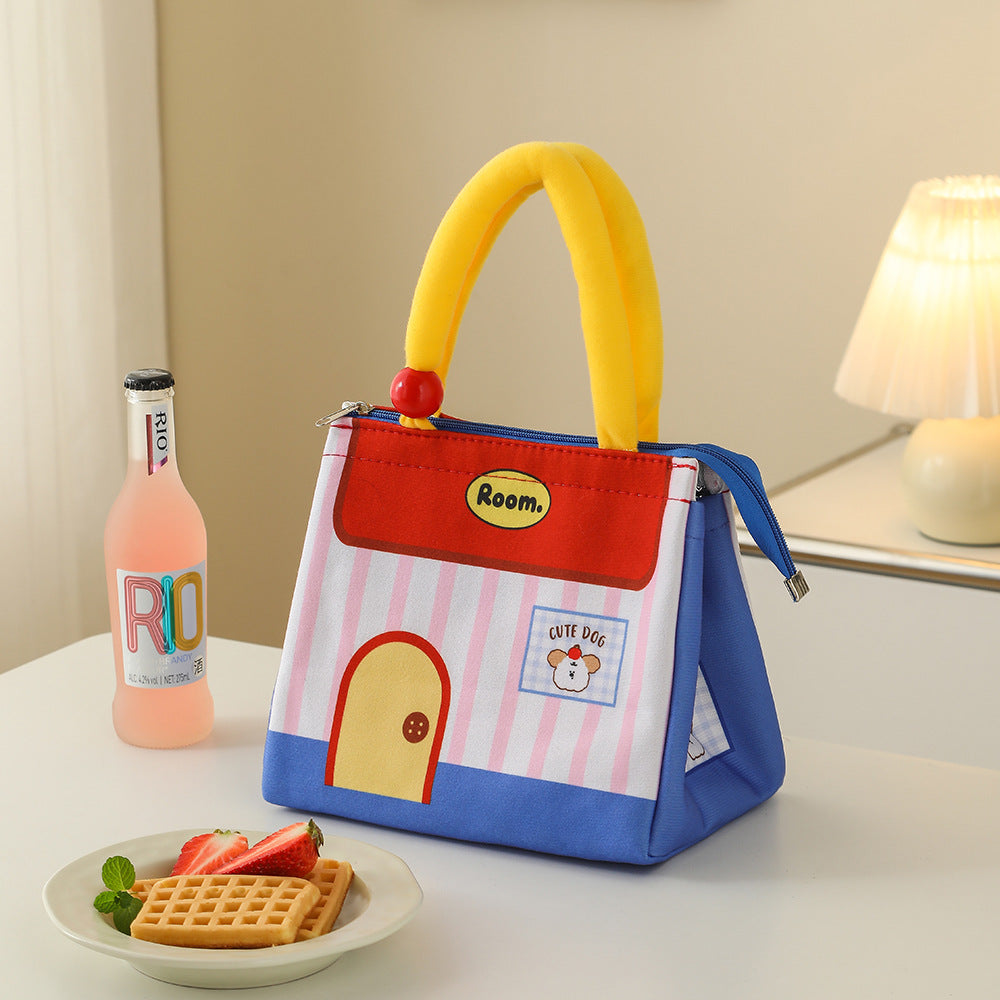 Niedliche hausförmige Lunch Tasche Karnz