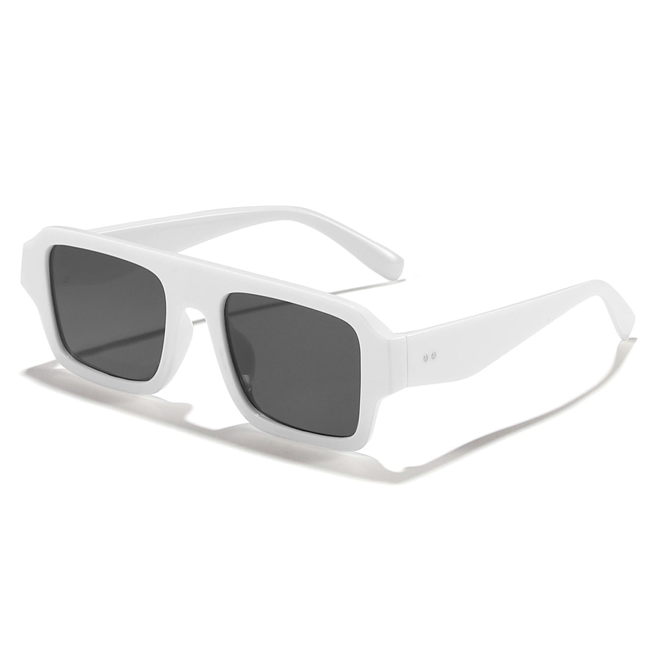 Damen moderne quadratische Sonnenbrille mit robustem Kunststoffrahmen Karnz