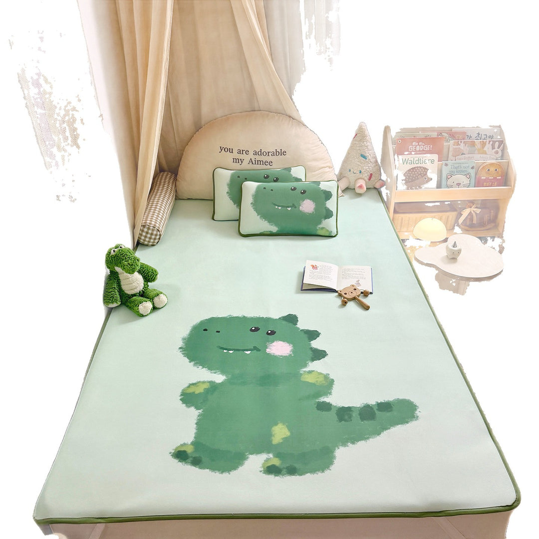 Kinder-Spielmatratze mit Kuschelkissen und rutschfester Schaumauflage