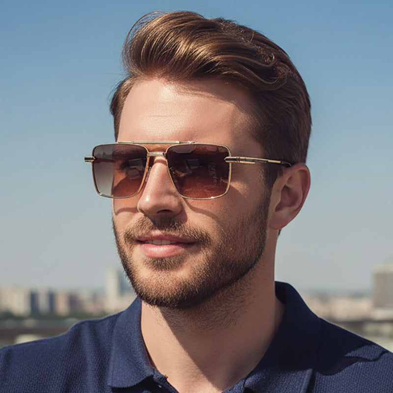 Damen futuristische quadratische Sonnenbrille Karnz
