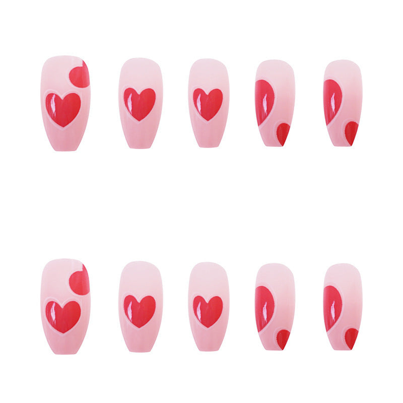 Herz-Design Press-On Nagel Set Karnz