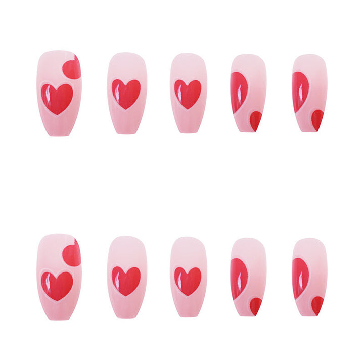 Herz-Design Press-On Nagel Set Karnz