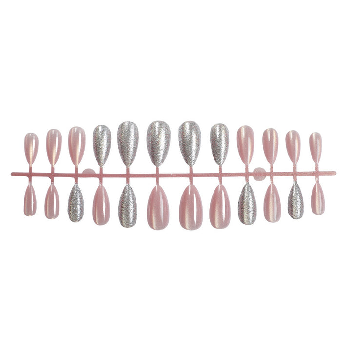 Funkelndes Glitzer Press-On Nagelset Karnz