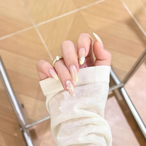 Florale Design Nagelkunst Extensions