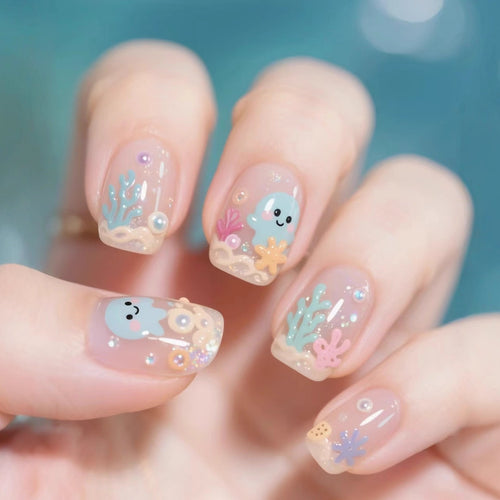 Kreative Nagelkunst mit Meeresmotiven Karnz