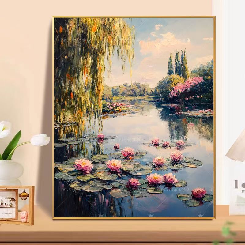Florale Landschaft Ölgemälde Wandkunst Karnz