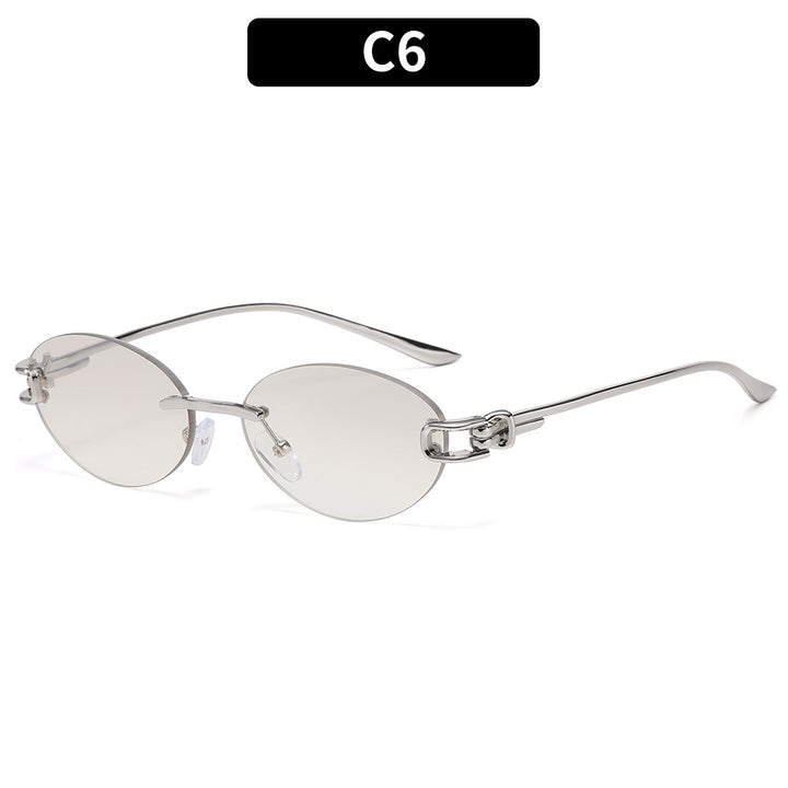 Elegante ovale Rahmen-Sonnenbrille  1787663773