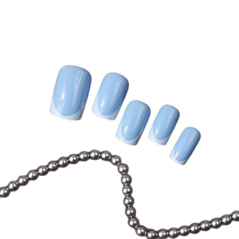Premium French Tip Press-On Nail Set Karnz