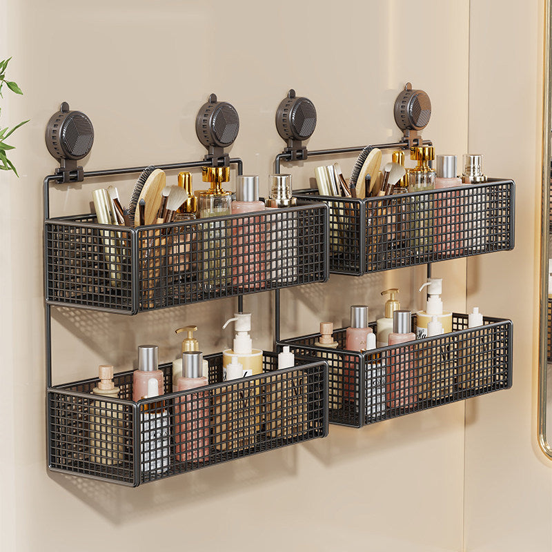 Saug-Montage Vertikales Mesh Kosmetik- & Toiletten-Organizer