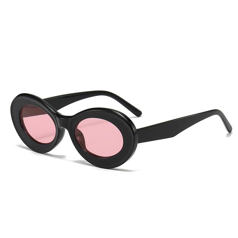 Damen modische ovalförmige Sonnenbrille mit innovativem Design Karnz