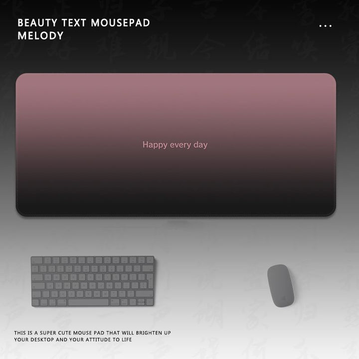 Motivationaler Text Gaming-Mauspad