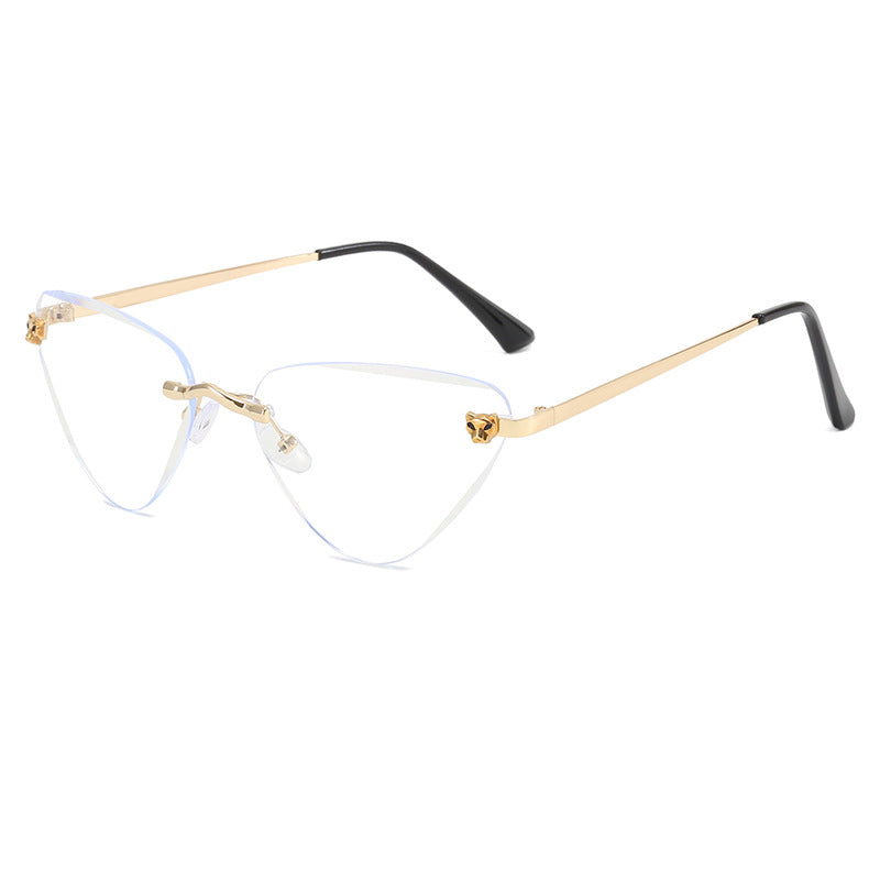 Damen Cat-Eye Sonnenbrille mit elegantem Metallrahmen Karnz
