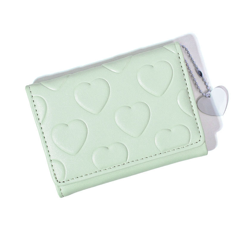 Herz-Prägung Falt-Wallet