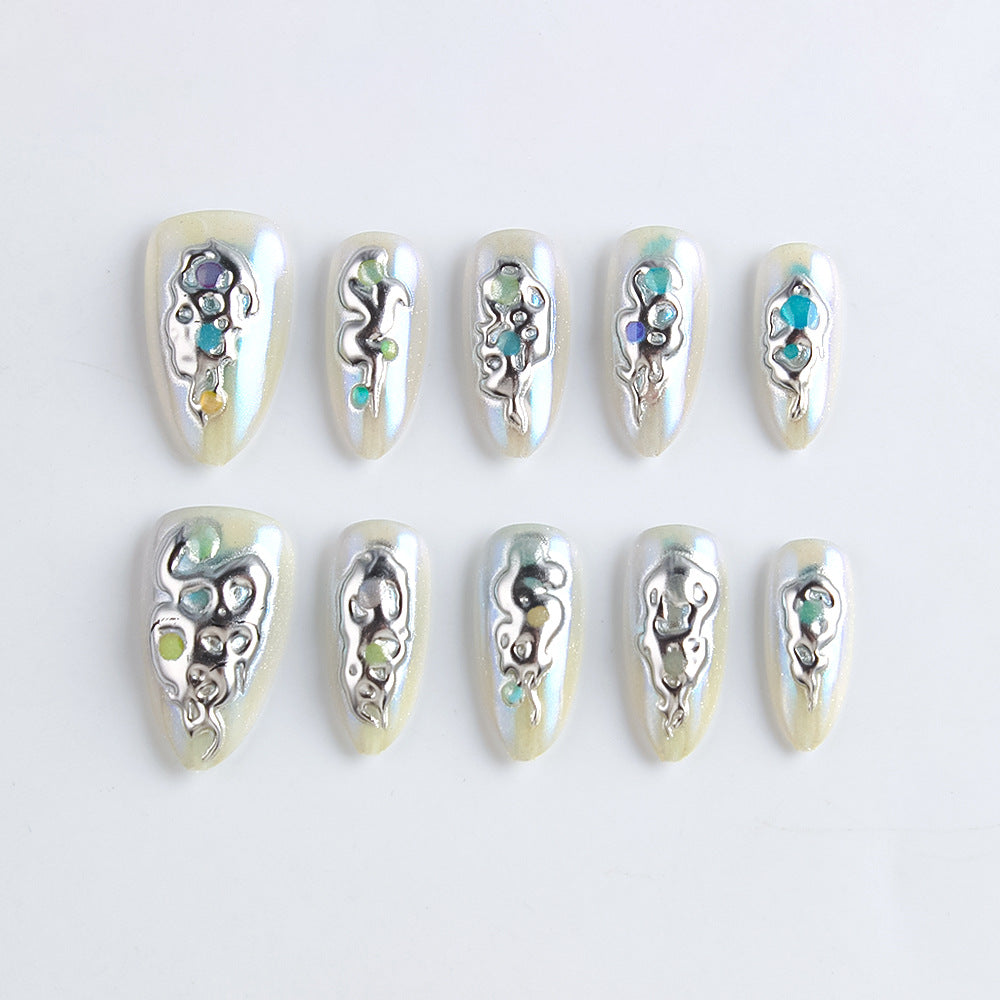 Dekoratives Press-On Nagelset Karnz