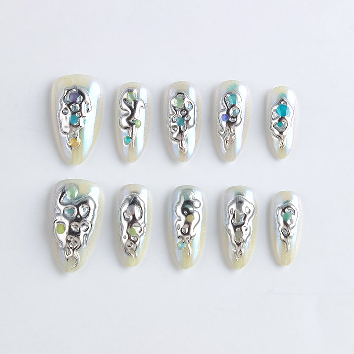 Dekoratives Press-On Nagelset Karnz