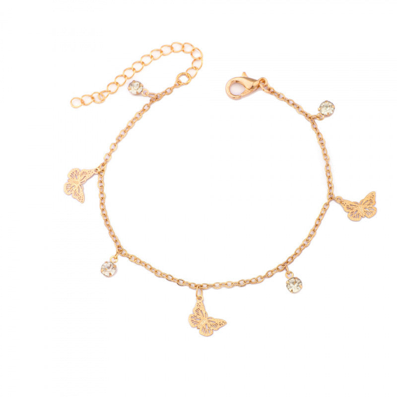 Schmetterlings Charm Fußkette Karnz