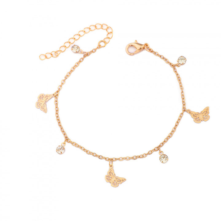 Schmetterlings Charm Fußkette Karnz