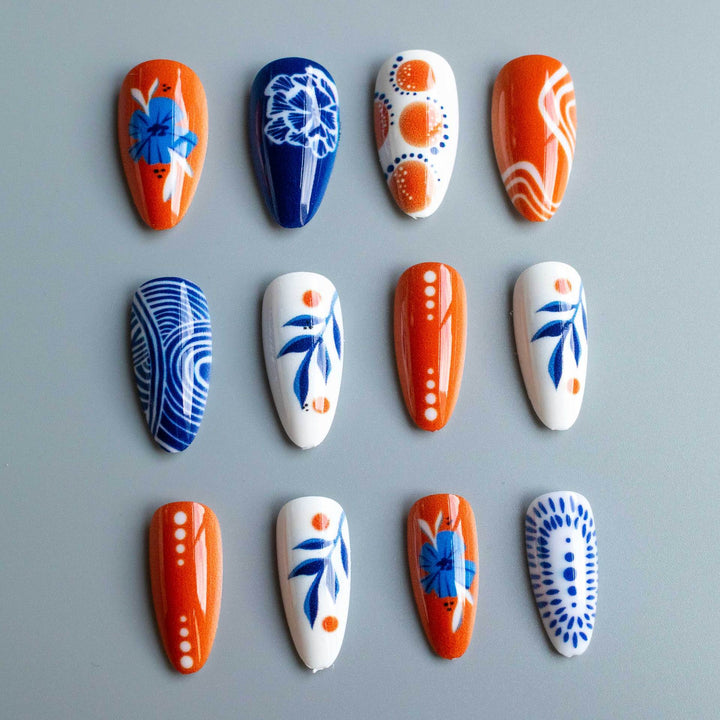 Künstlerisches saisonales Nageldesign-Set