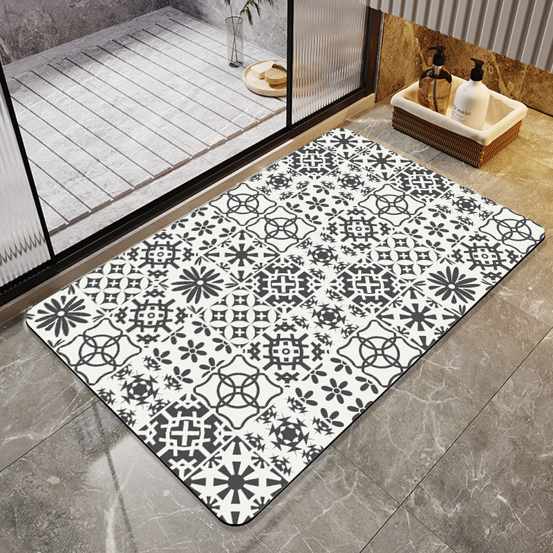 Abstrakte Moderne Badmatte Karnz
