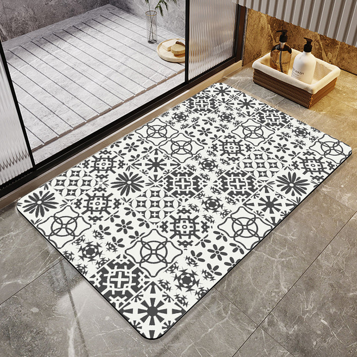 Abstrakte Moderne Badmatte Karnz
