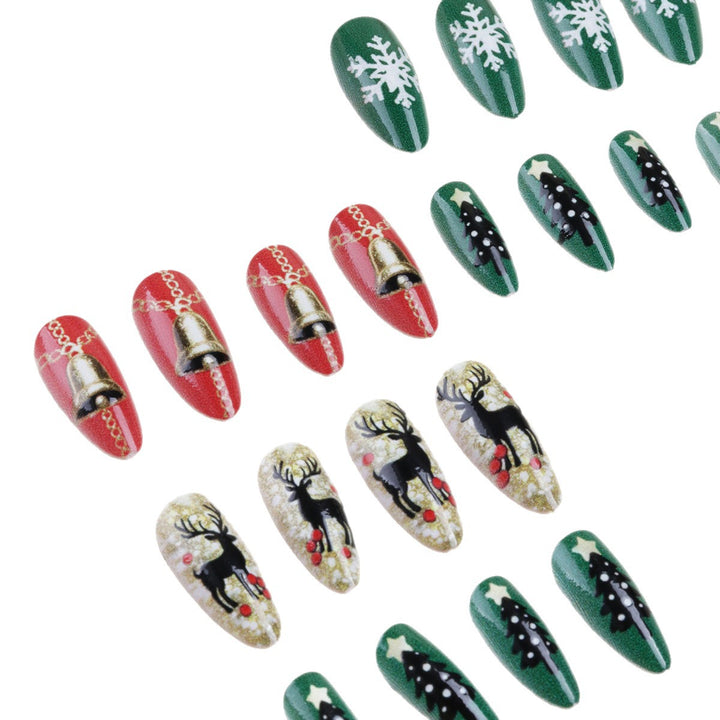 Festliche thematische Press-On Nagelkunst Karnz