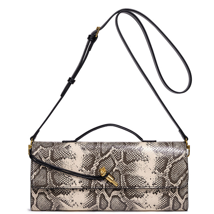 Prägung Schlangenprint Abend Clutch Karnz