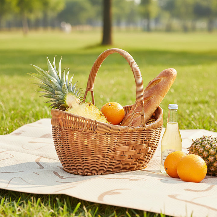 Handgewebter dekorativer Picknickkorb Karnz