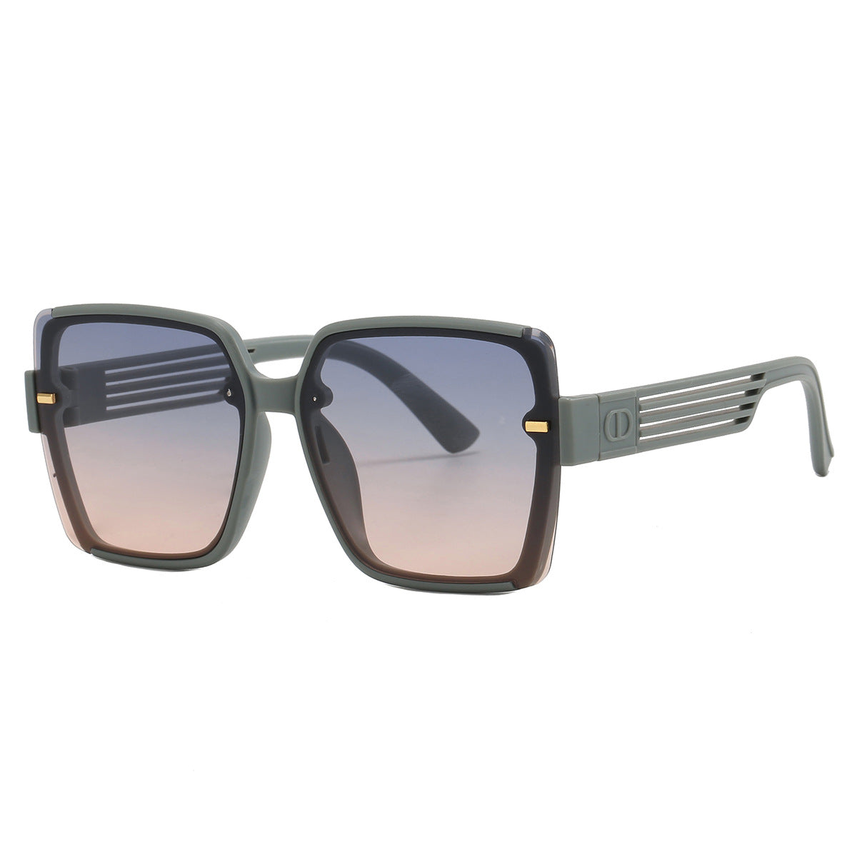 Damen trendige quadratische Sonnenbrille mit UV-Schutz und modischem Gestell Karnz