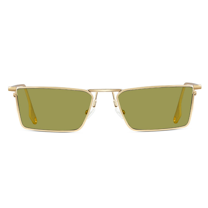 Modische Sonnenbrille mit Rechteckigem Metallrahmen Karnz